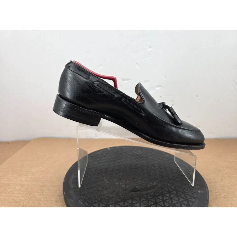 JOHNSTON & MURPHY Shoes Mens  Black Aristocraft Tasseled Loafers  11 D